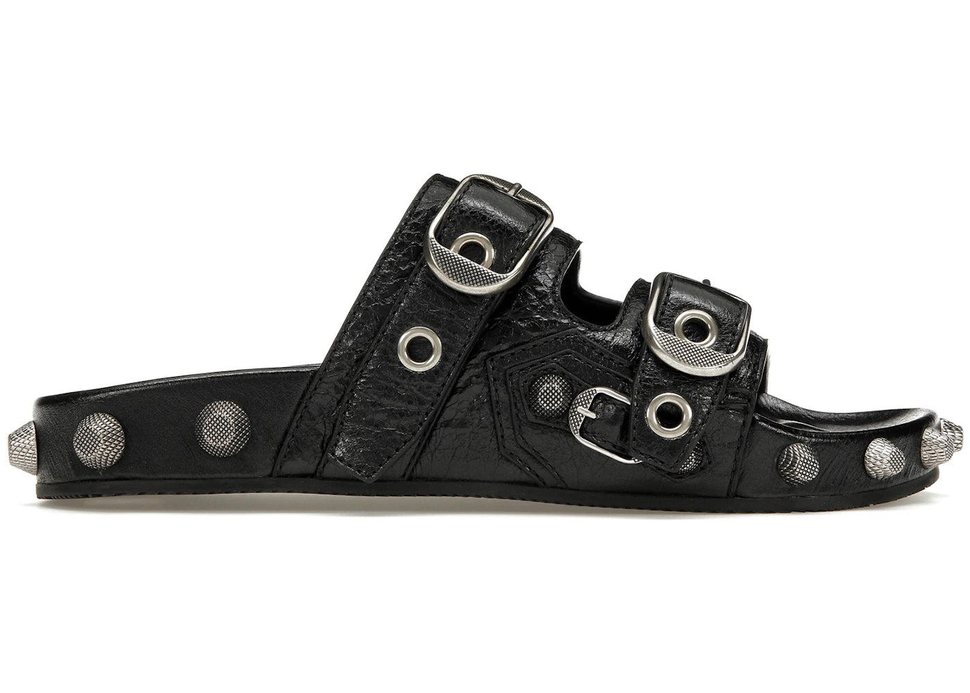 balenciaga cagole sandals black