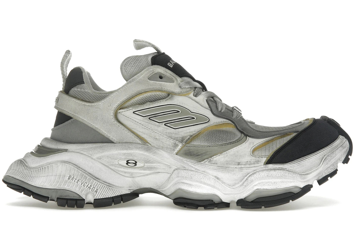 関税込【BALENCIAGA】Cargo メッシュスニーカー White/Gray BALENCIAGA】CARGO スニーカー メッシュ マイクロファイバー