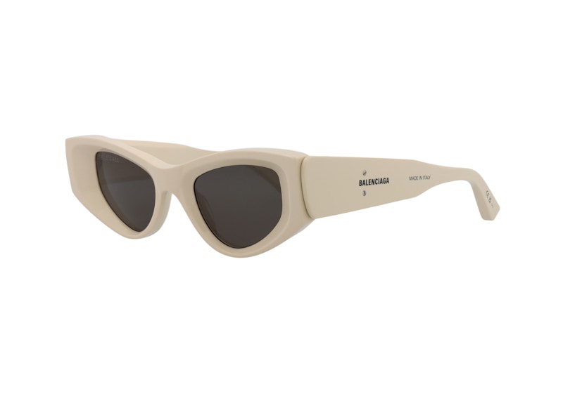 Balenciaga Cat Eye Sunglasses Beige/Grey (Bb0243S-30013524-003)