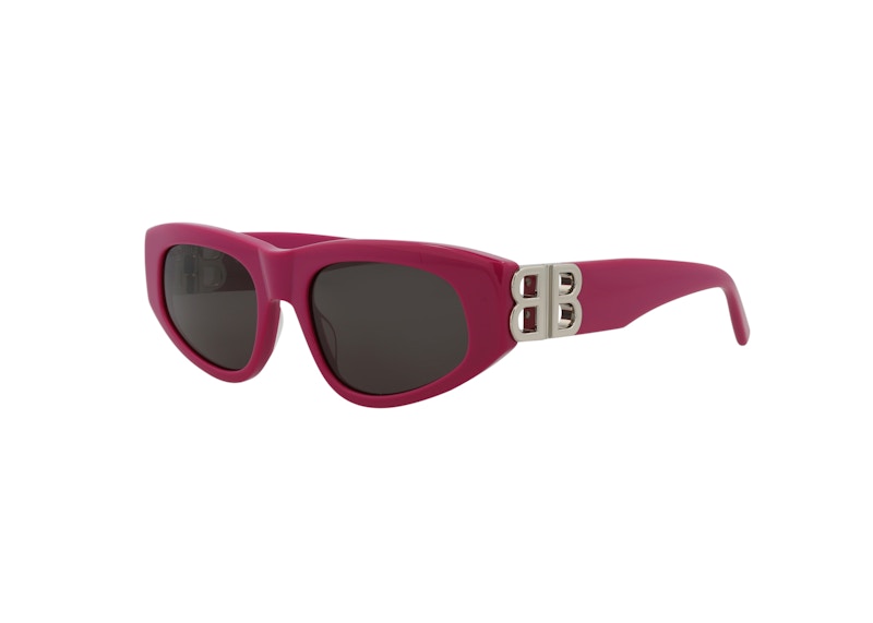 Balenciaga Cat Eye Sunglasses Fuchsia/Silver/Grey (Bb0095S