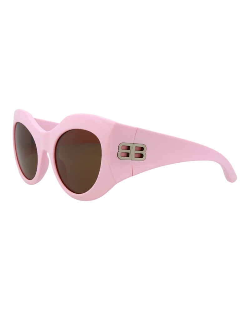 Balenciaga Cat Eye Sunglasses Pink/Pink/Brown One Size