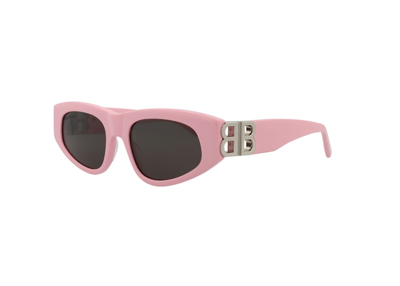 Balenciaga Cat Eye Sunglasses Pink/Silver/Grey One Size