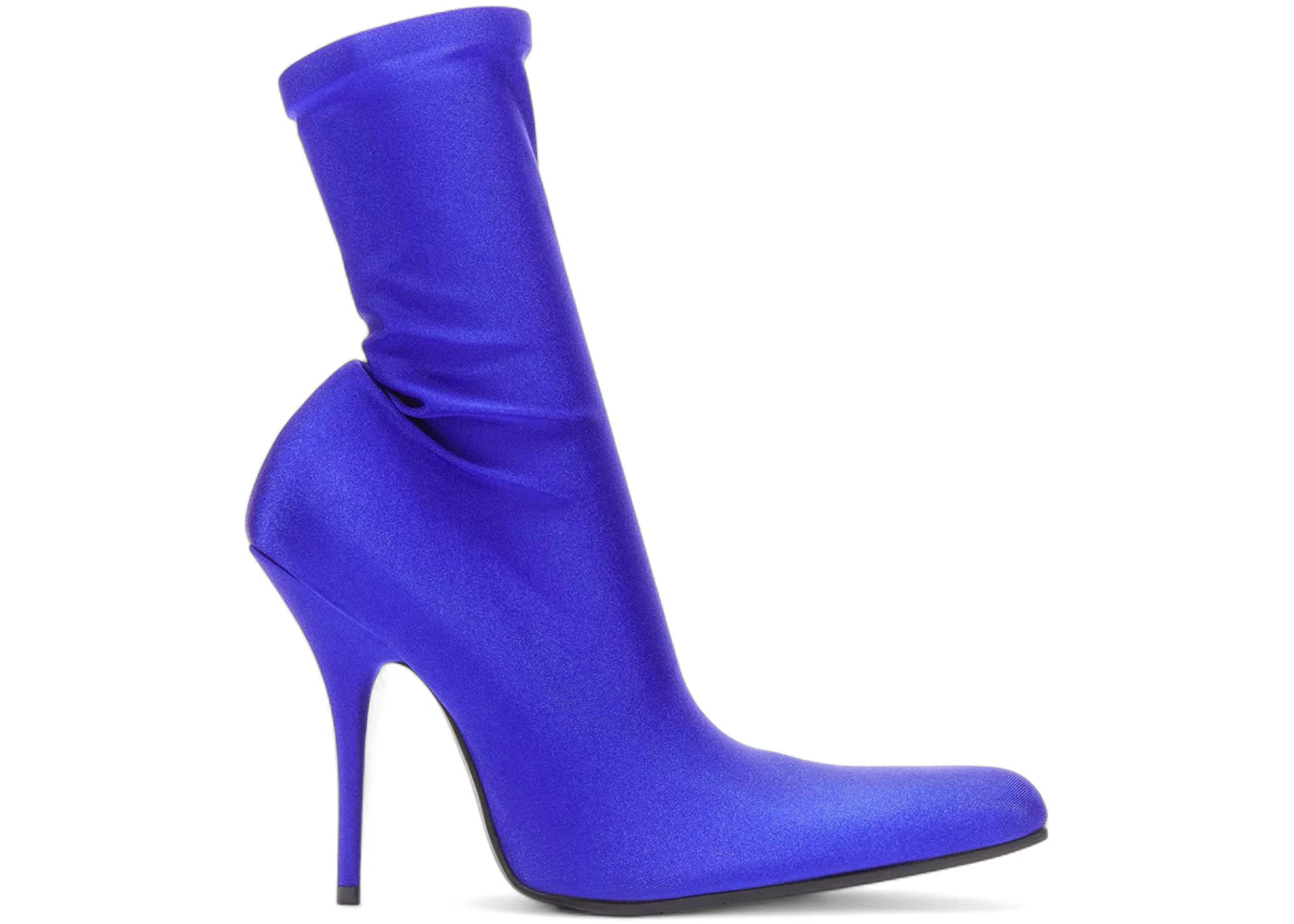 balenciaga denma shiny sock booties royal blue (women's)