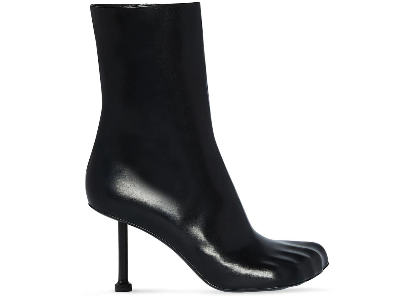 balenciaga fetish 80mm bootie black sheepskin