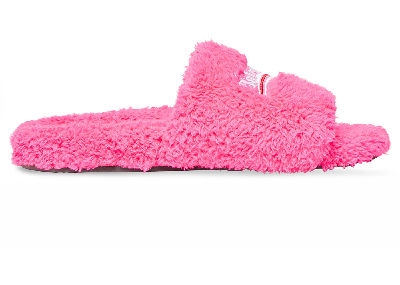 balenciaga furry slide pink (women's)