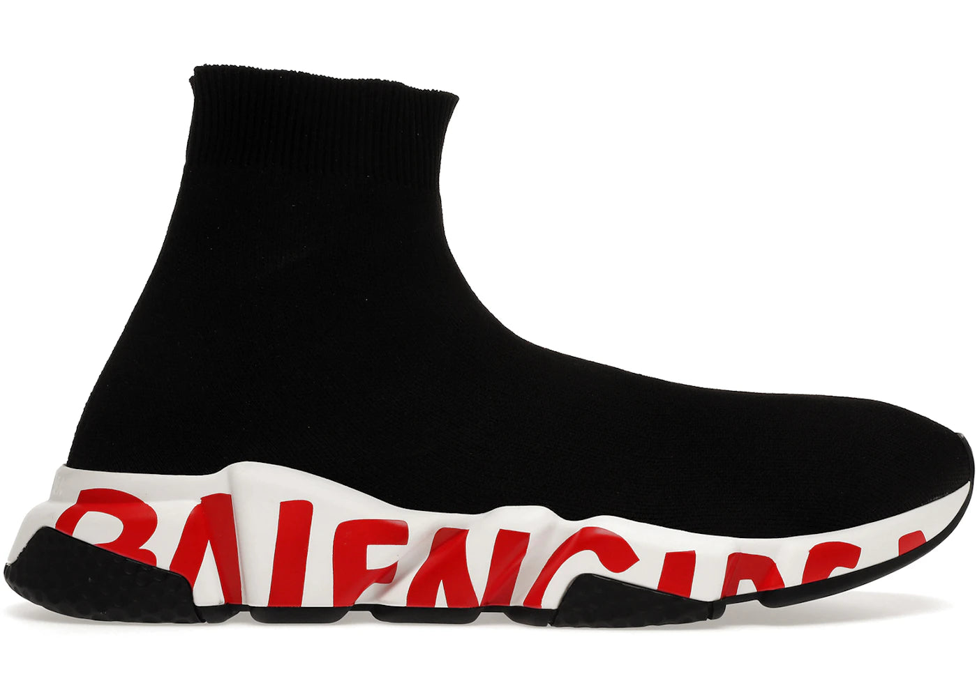 balenciaga graffiti speed red sole