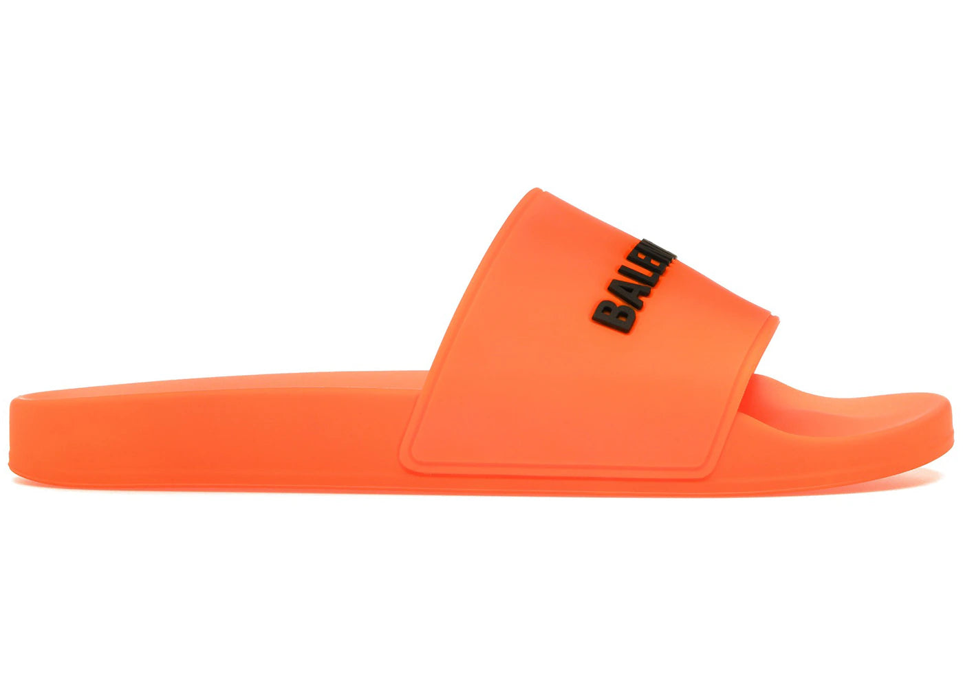balenciaga logo slide fluo orange