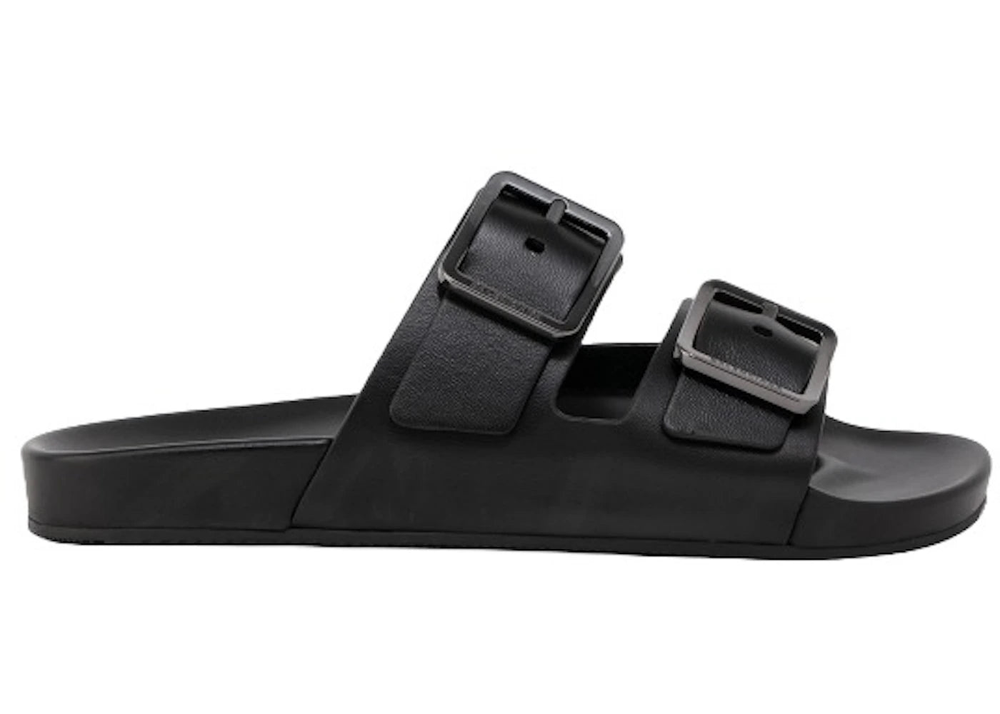 balenciaga mallorca flat sandals black (women's)