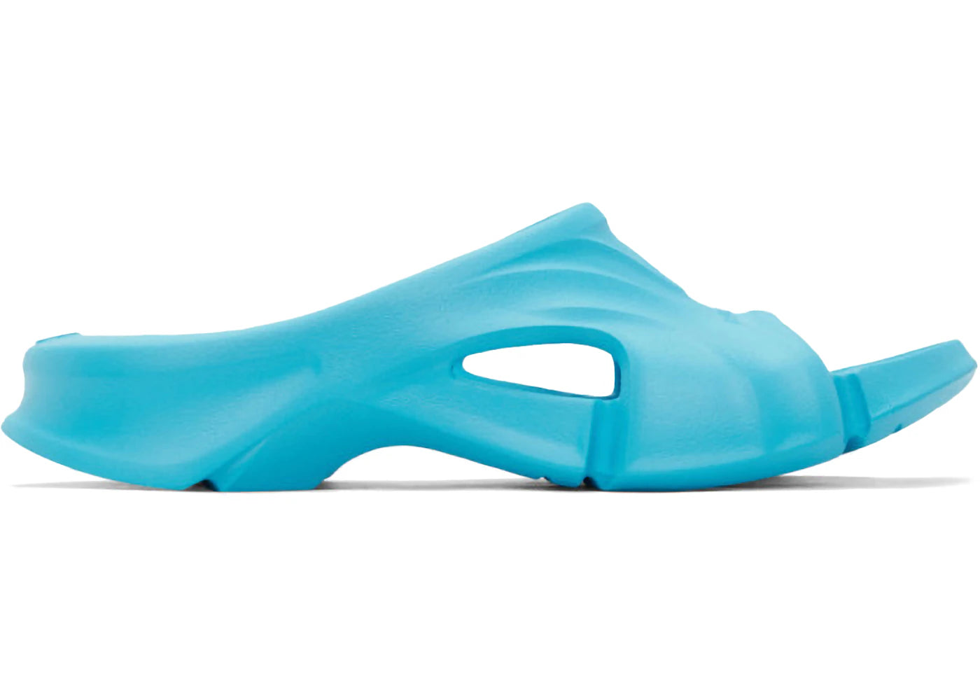 balenciaga mold slide sandal blue