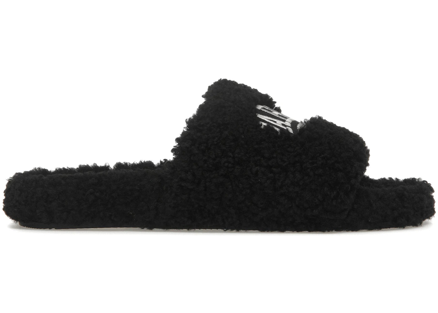 Balenciaga Paris Furry Slide Black – Kicks Machine