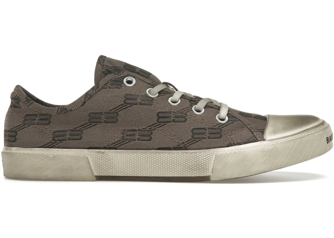 balenciaga paris low 'bb monogram dark mink grey