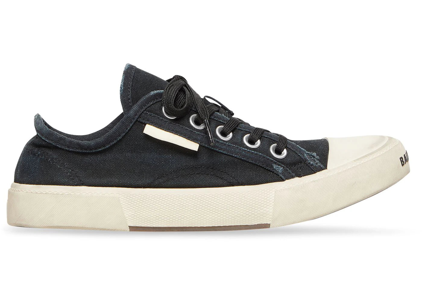 balenciaga paris low top black white