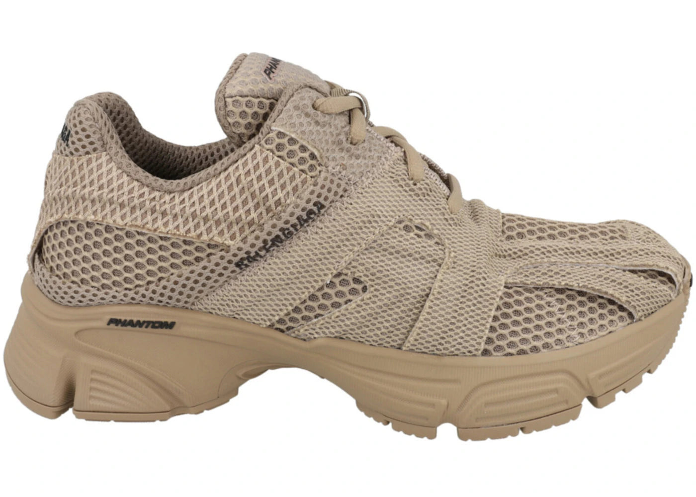 balenciaga phantom low-top dark beige (women's)