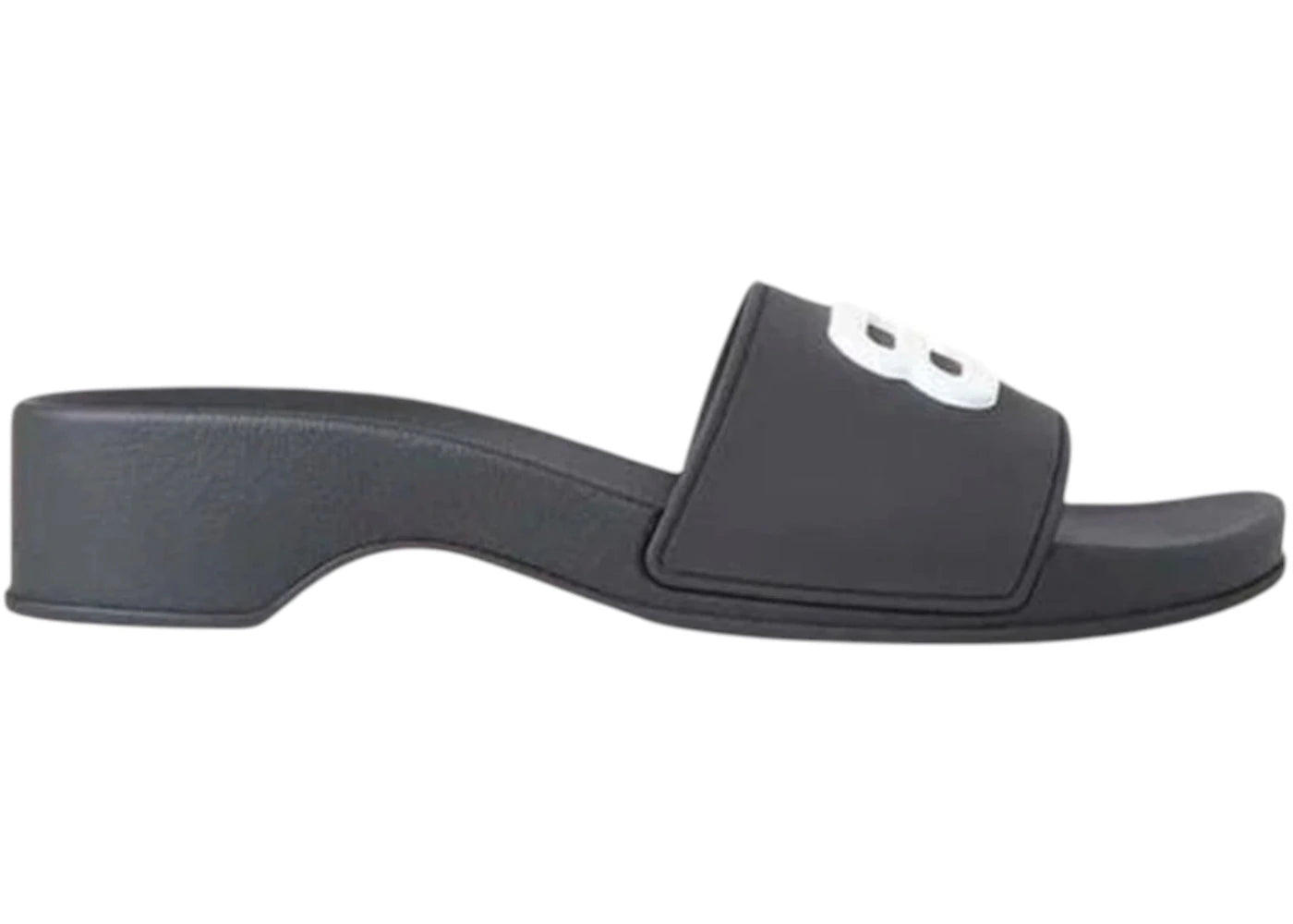 Balenciaga Pool Bb Wedge Sandal Black White (Women'S)