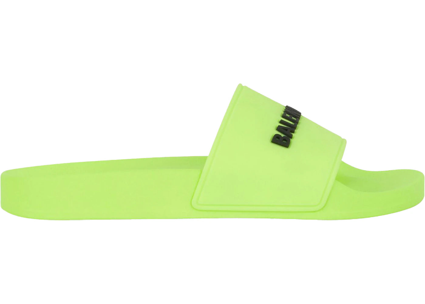 balenciaga pool slide fluo yellow