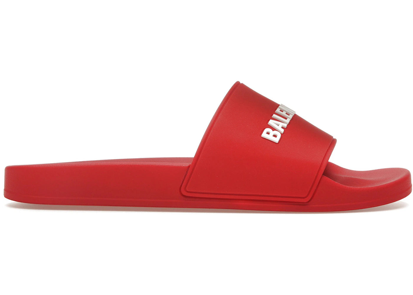 Balenciaga Pool Slide Red White – Kicks Machine