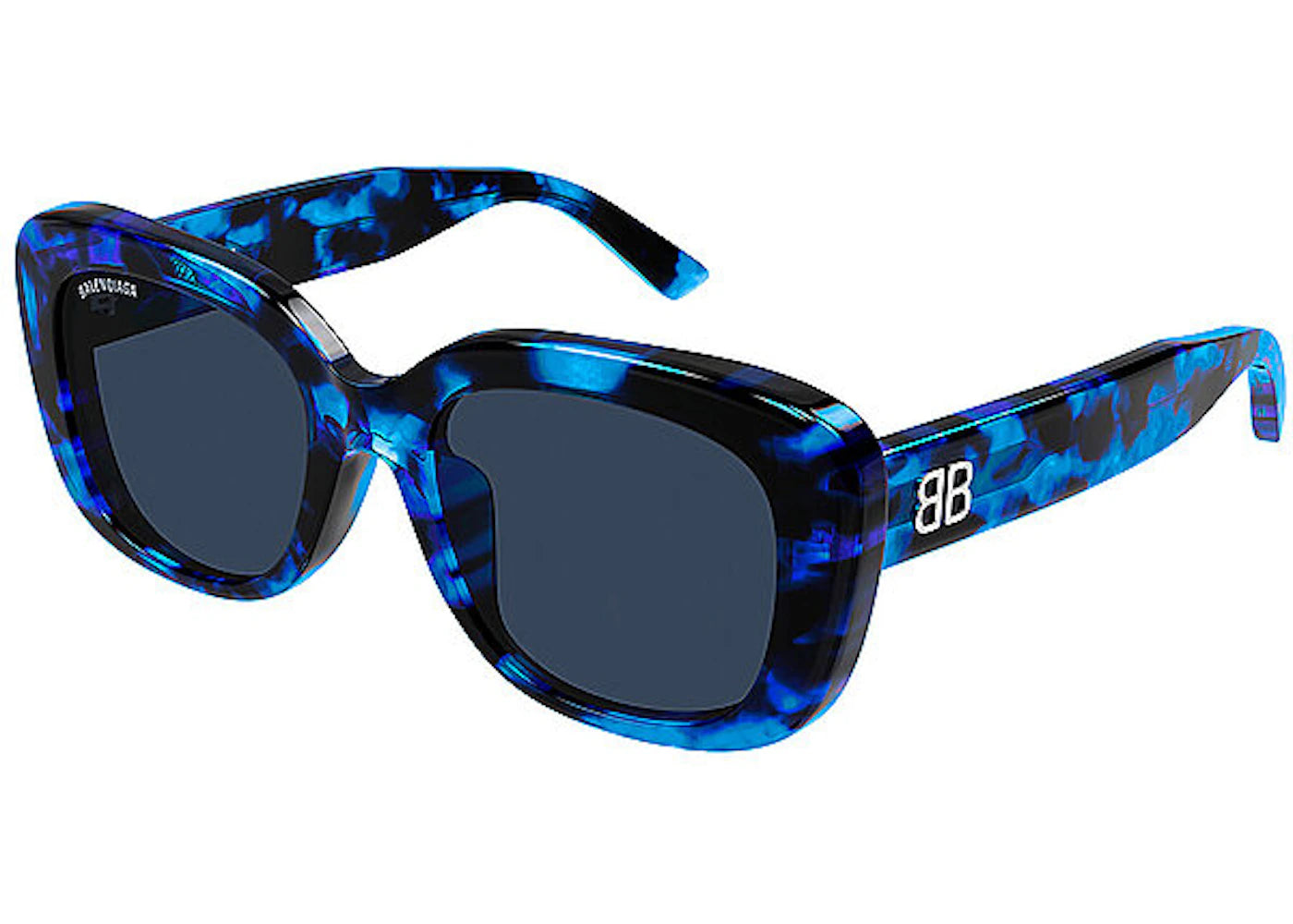 Balenciaga Rectangle Sunglasses Blue (Bb0295Sk-004)