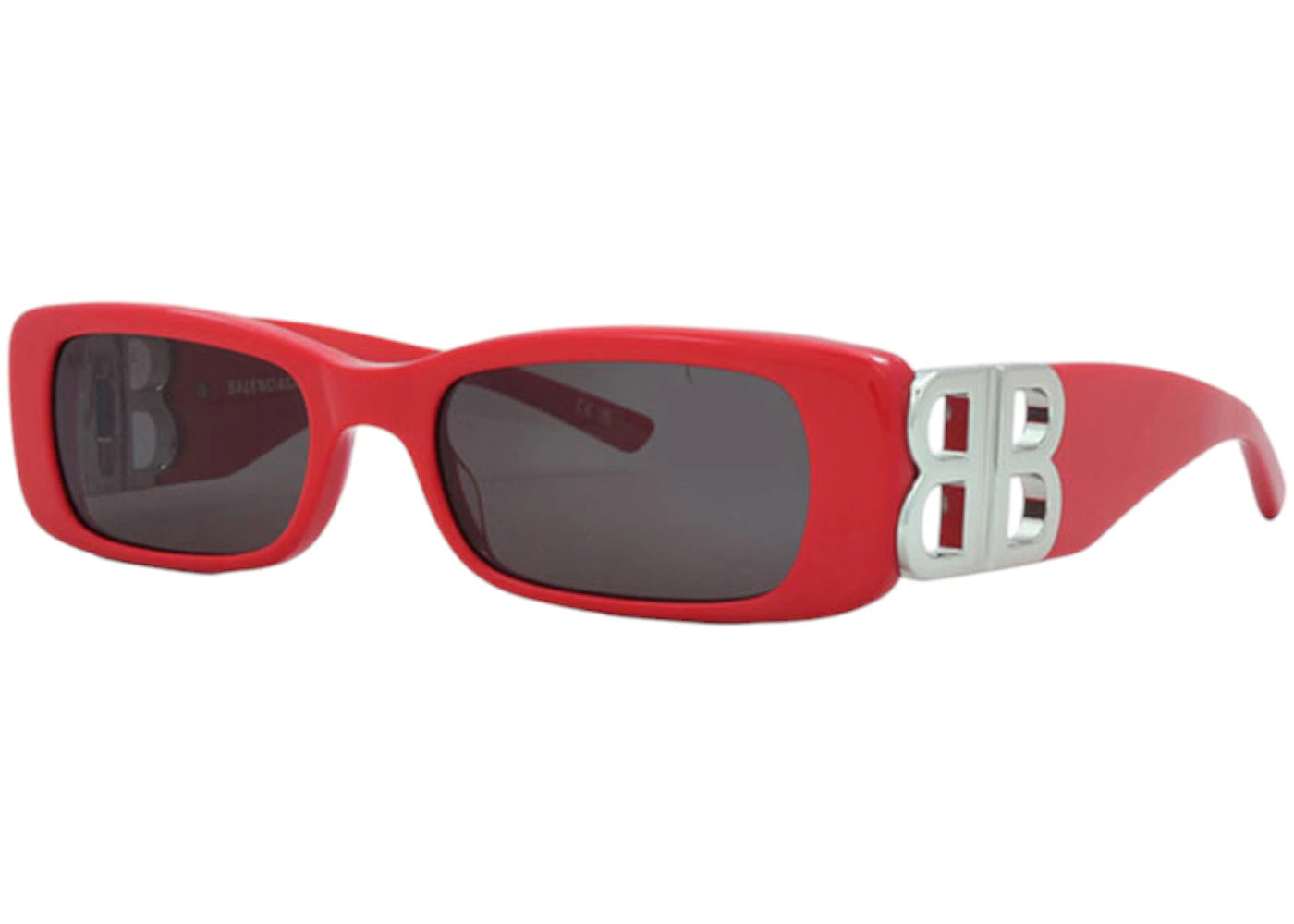 Balenciaga Rectangle Sunglasses Red (Bb0096S 015)