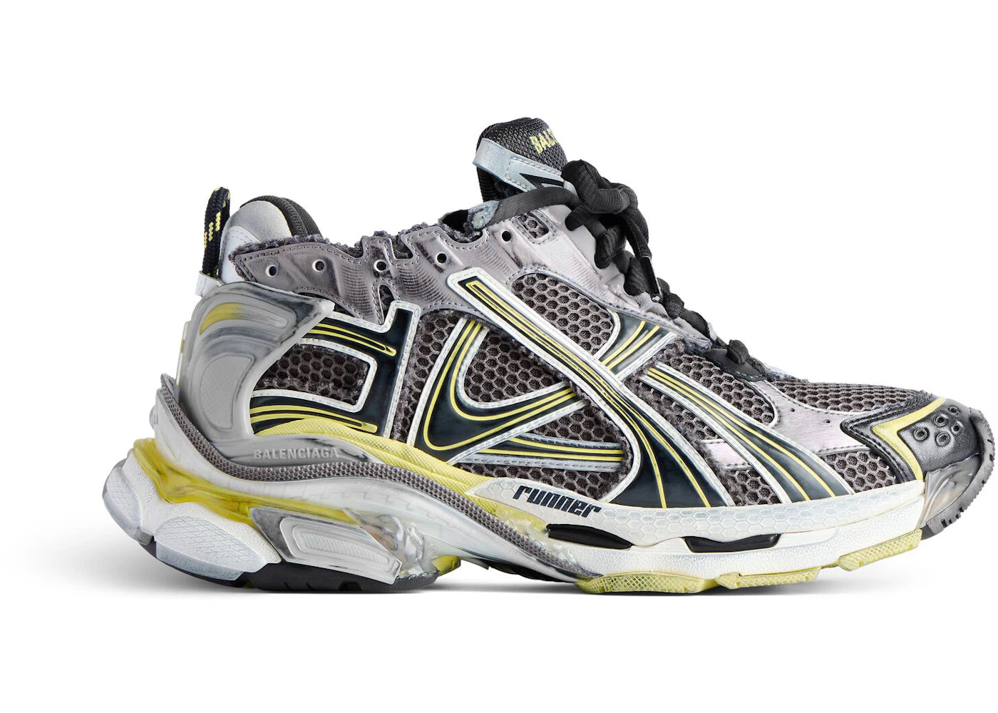 balenciaga runner grey yellow