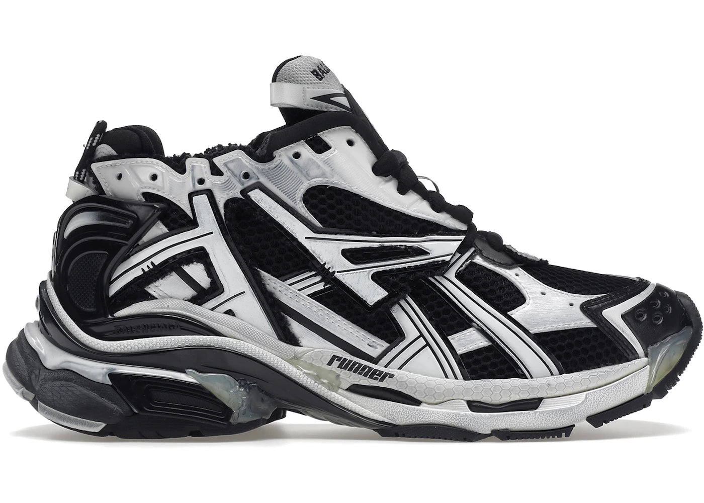 Balenciaga Runner White Black White – Kicks Machine