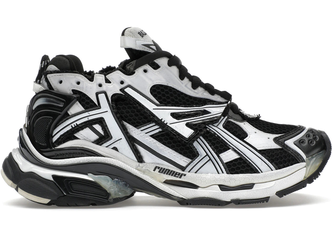 balenciaga runner white black white (women's)