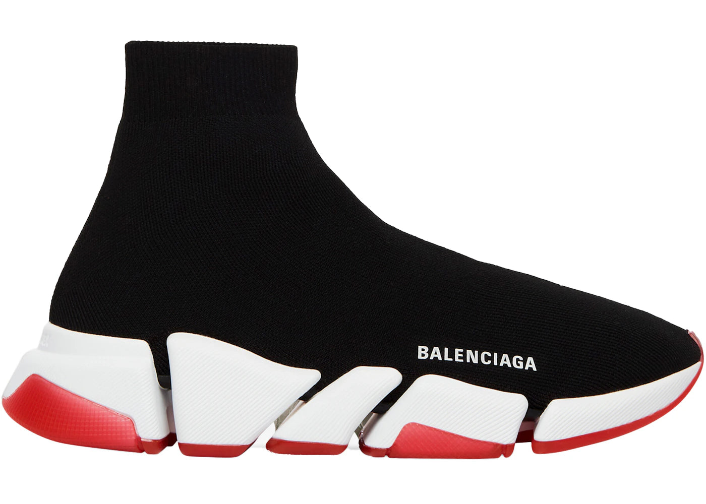 Balenciaga Speed 2.0 Bicolor Transparent Red Sole (Women'S)