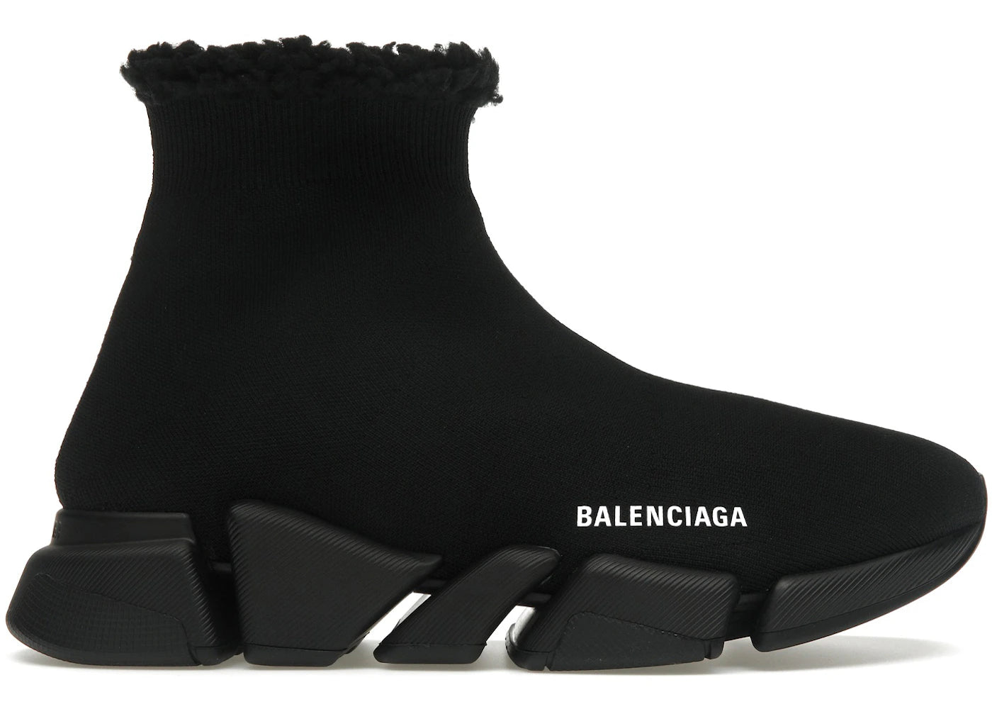 Balenciaga Speed 2.0 Recycled Fake Fur Black (Women'S)