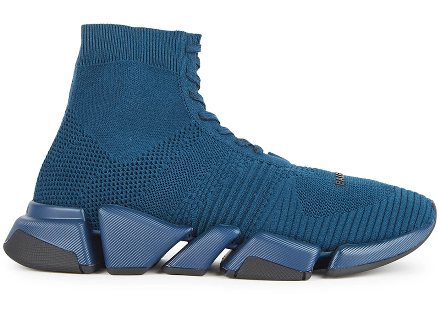 Balenciaga Speed Stretch-Knit Lace Up Navy UK