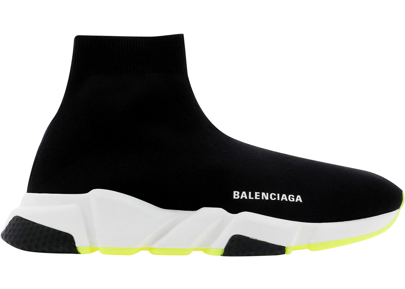 balenciaga speed fluo yellow sole