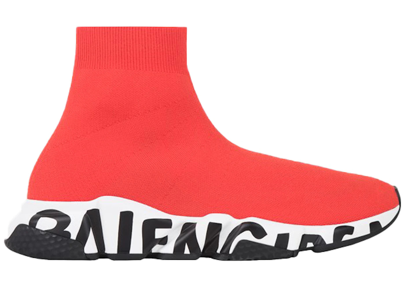 balenciaga speed graffiti red white