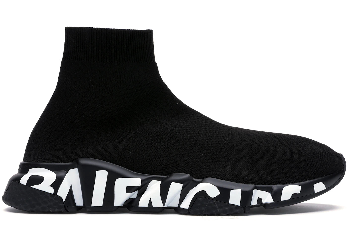 Balenciaga Speed Graffiti Trainers Black – Kicks Machine