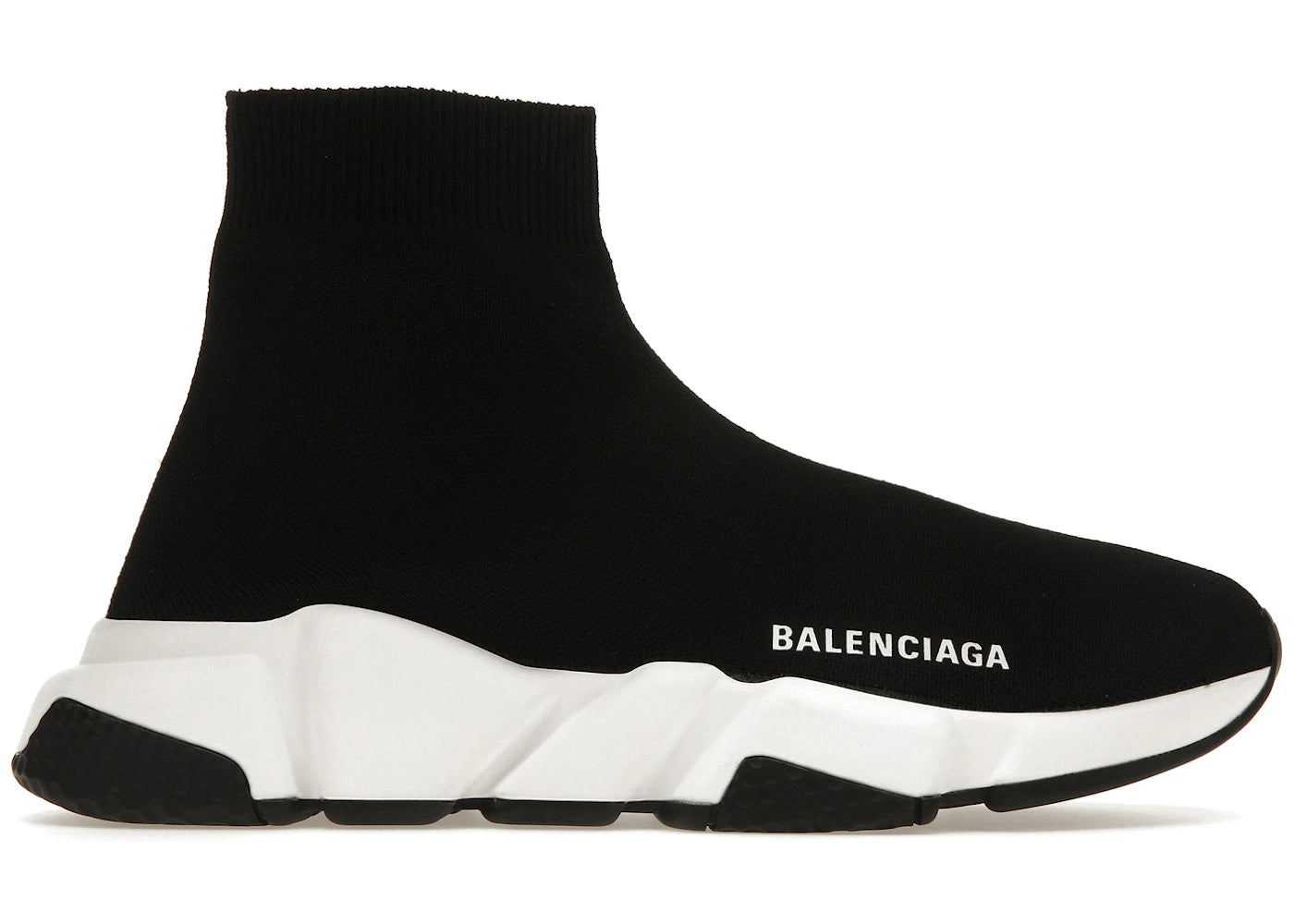 balenciaga speed recycled black white (women's)