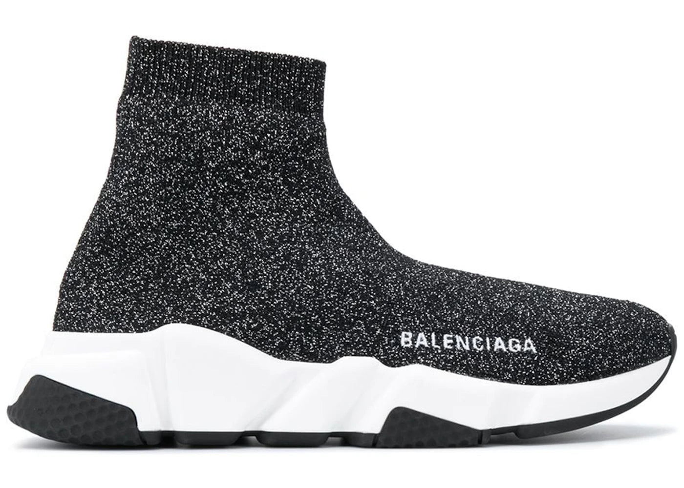 balenciaga speed trainer black glitter (women's)