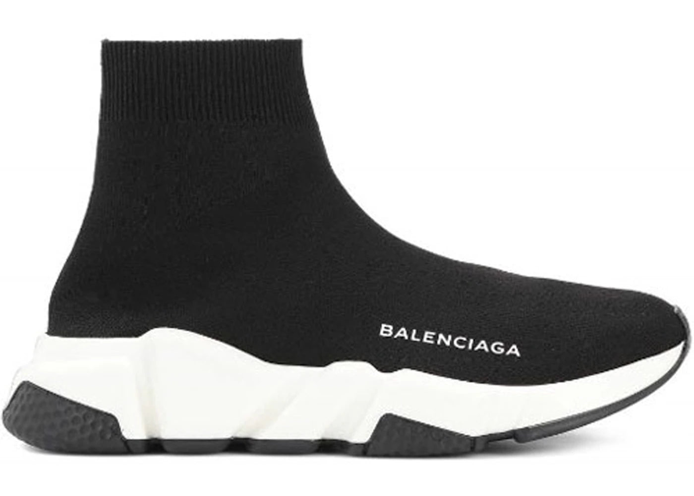 balenciaga speed trainer black white (women's)