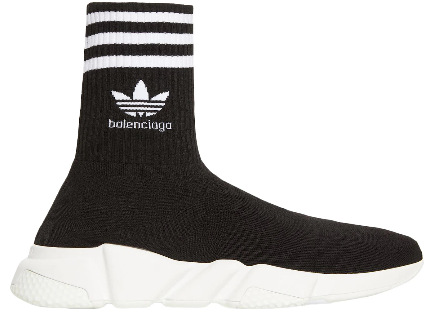 balenciaga x adidas speed trainer black white (women's)