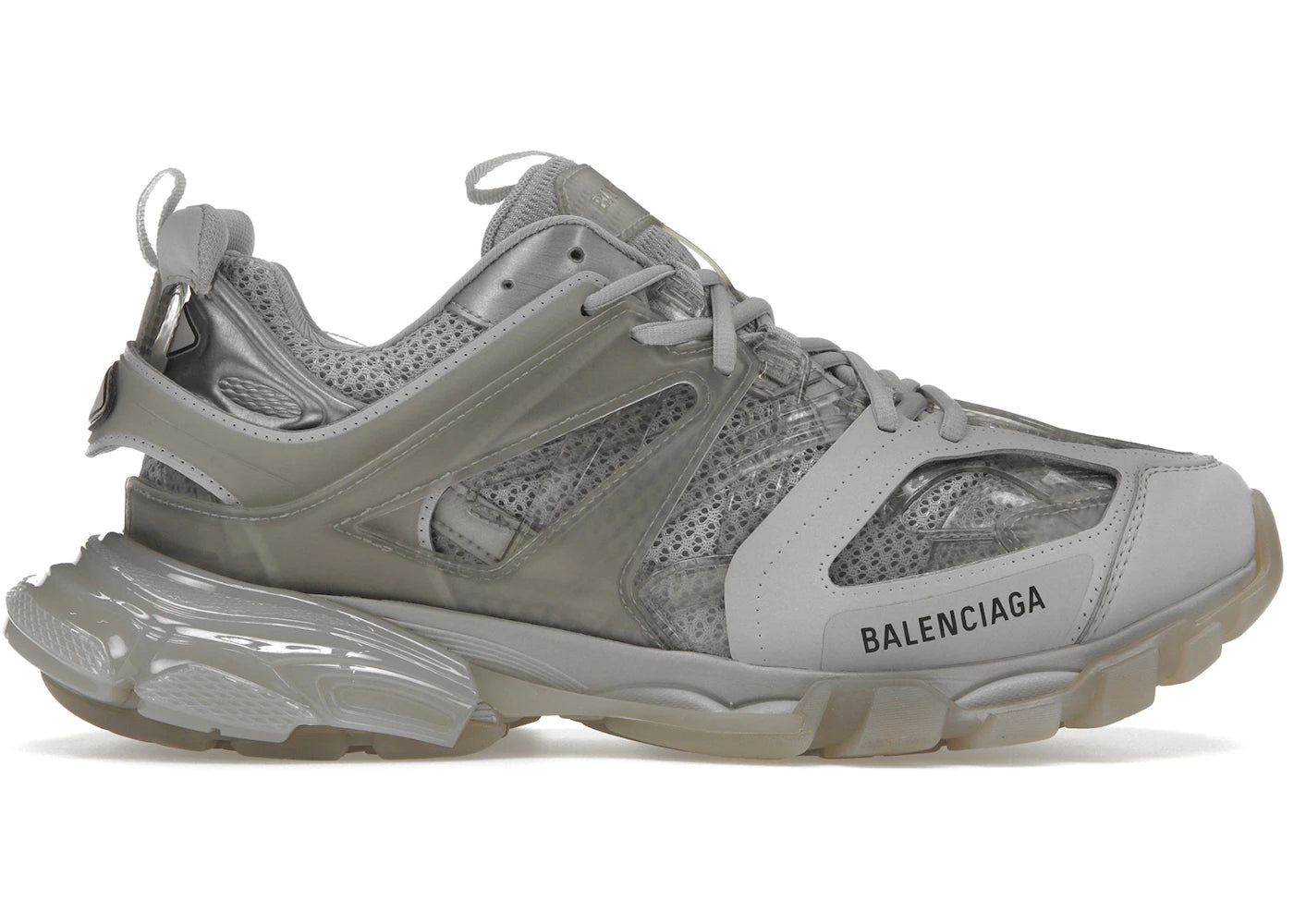 balenciaga track clear sole gray