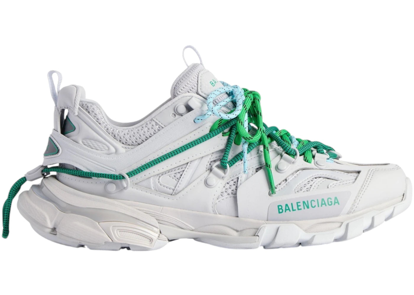 balenciaga track grey green blue