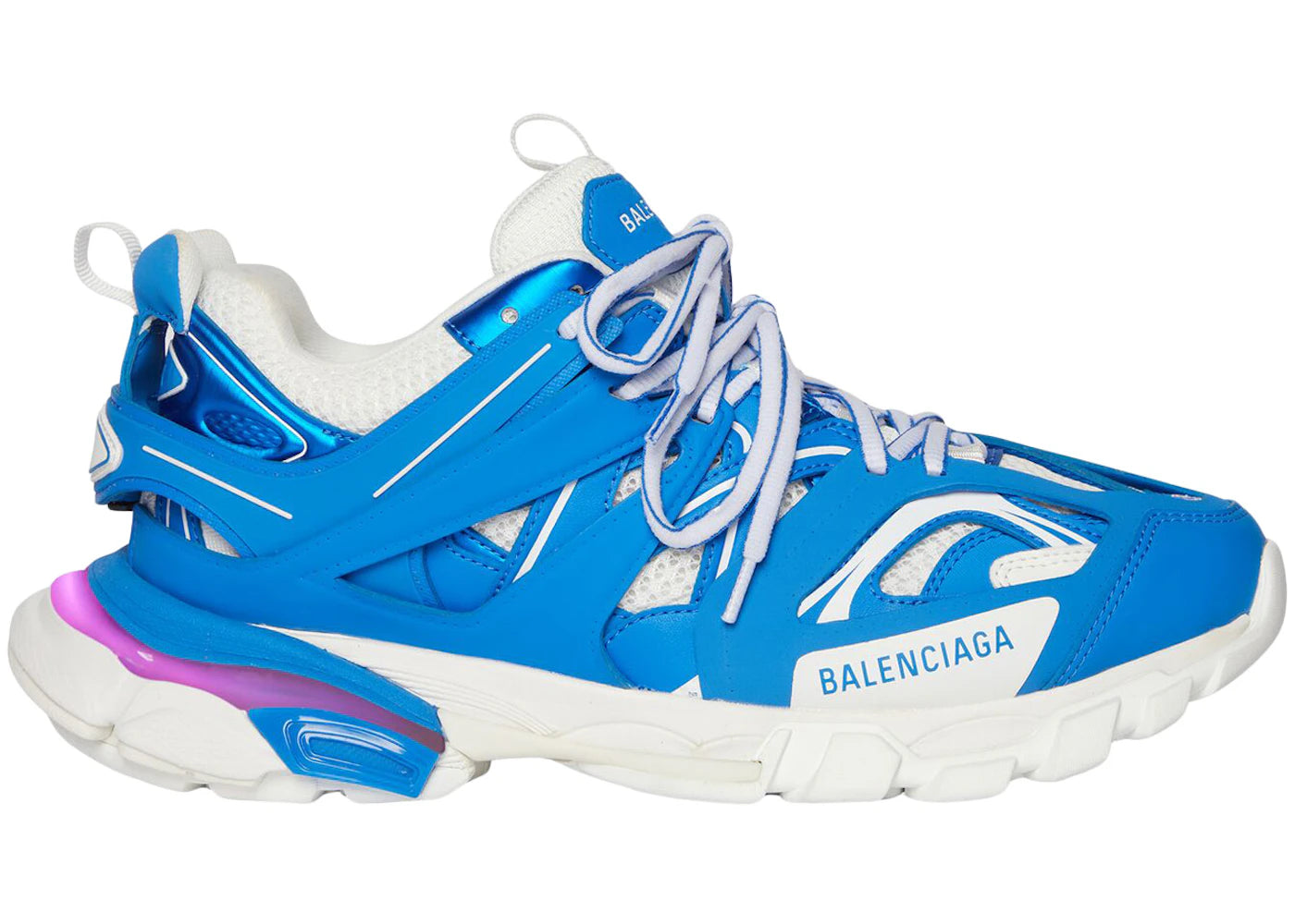 balenciaga track led blue