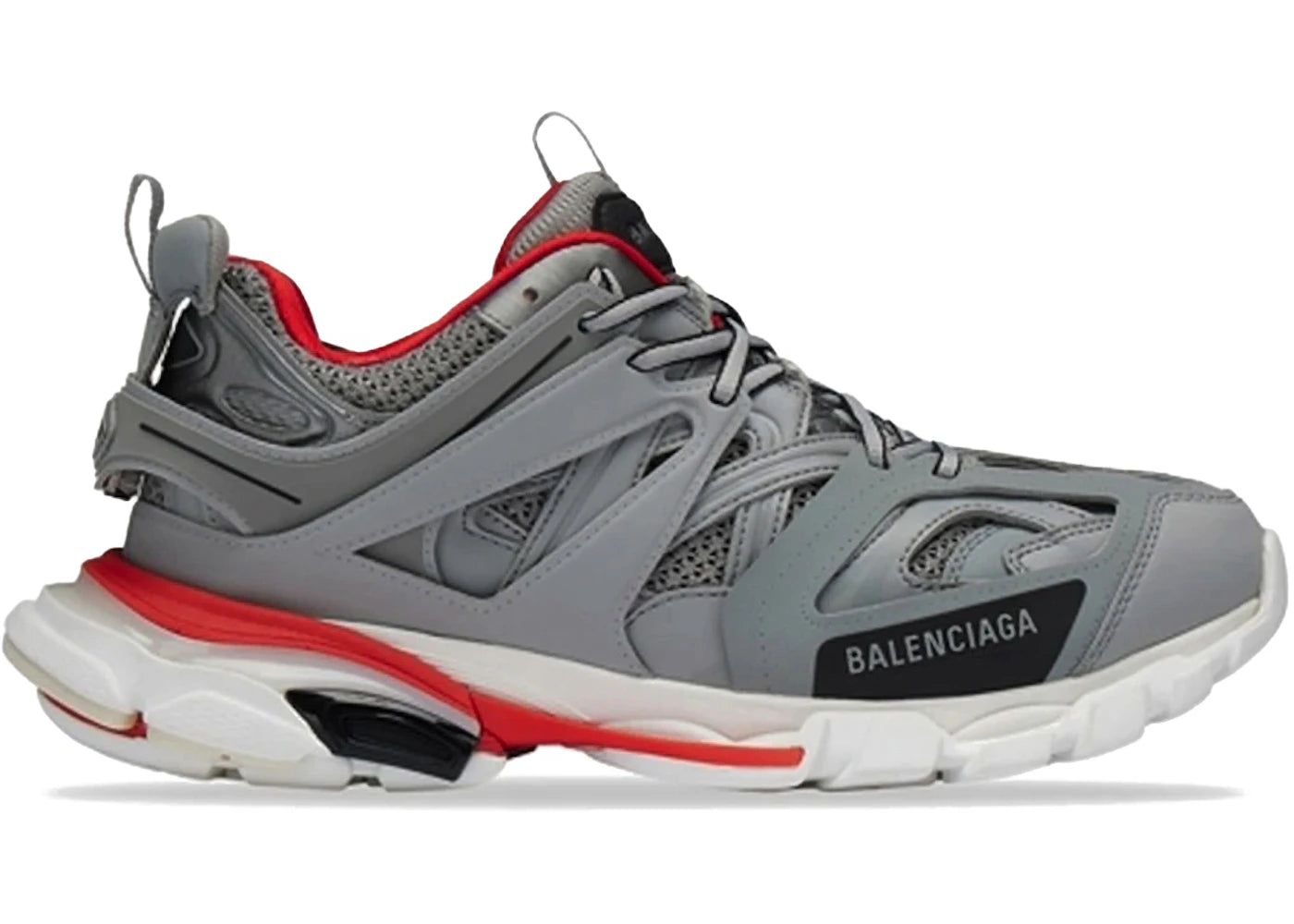 balenciaga track led grey red
