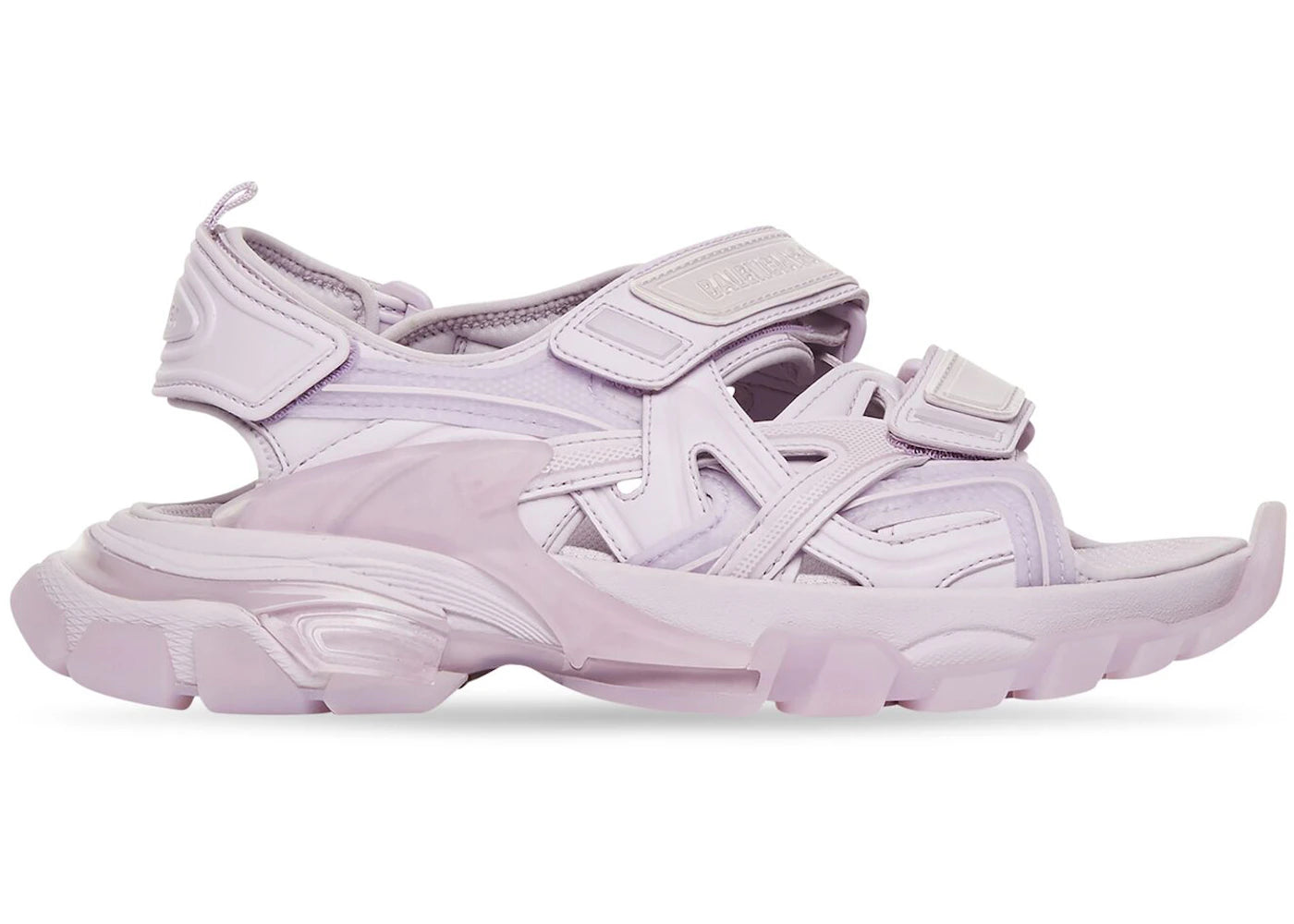 balenciaga track sandal clear sole lilac (women's)