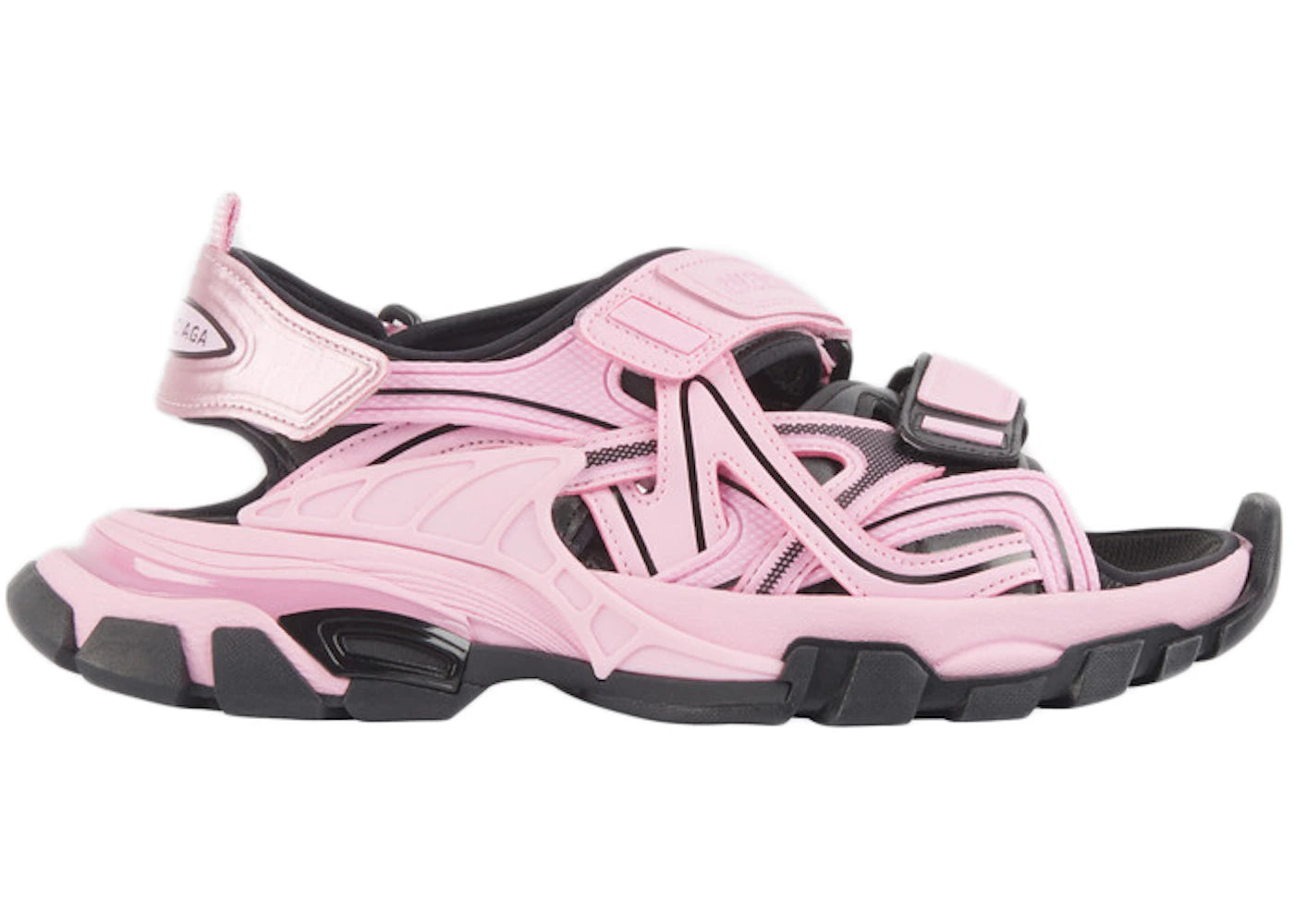 balenciaga track sandal neon pink (women's)
