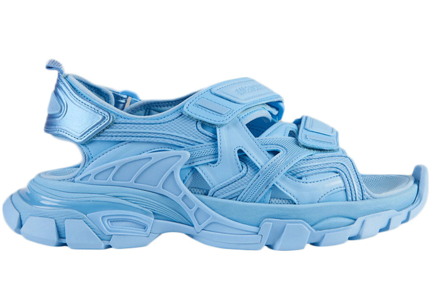 balenciaga track slide sandal baby light blue (women's)