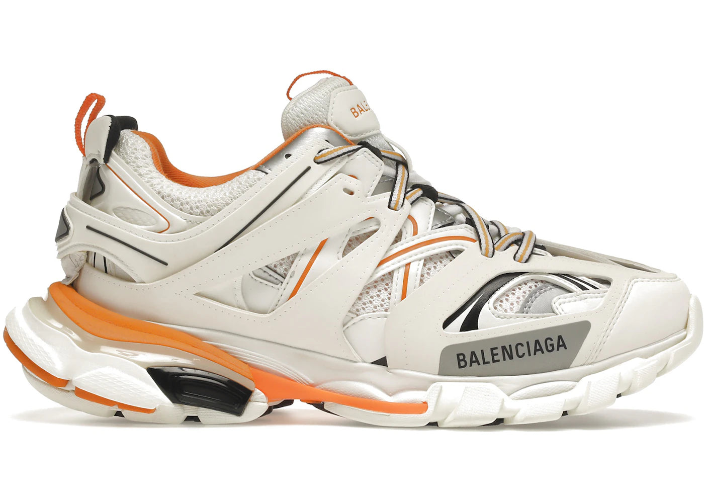 balenciaga track white orange