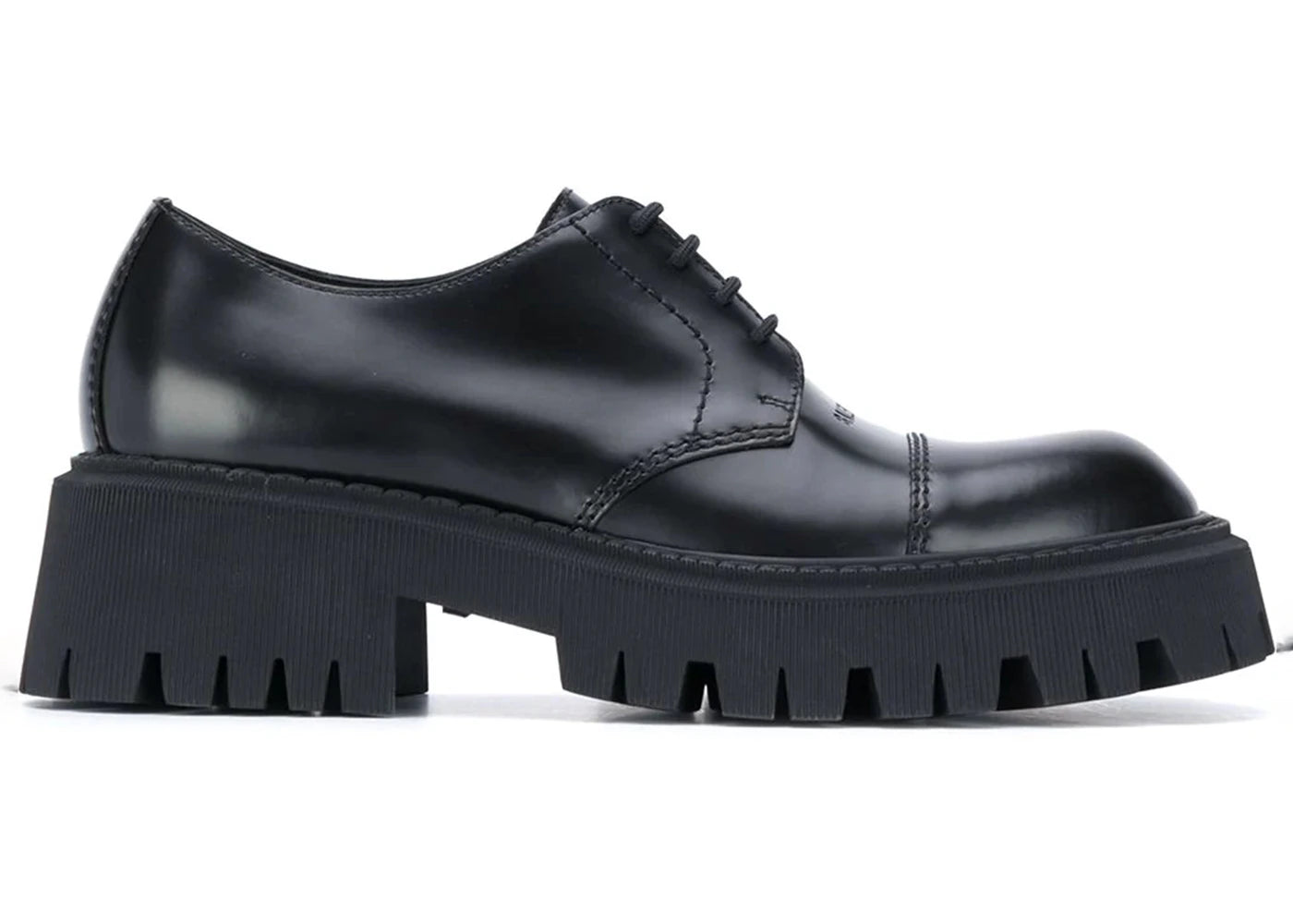 Balenciaga Tractor Black Leather (Men'S)