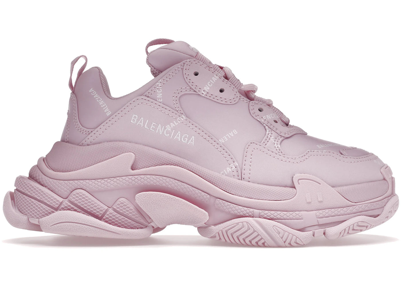 balenciaga triple s all over pink (women's)