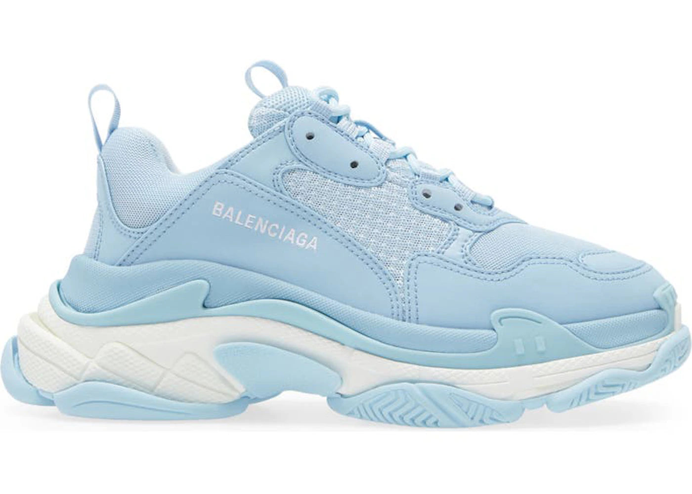 balenciaga triple s baby blue