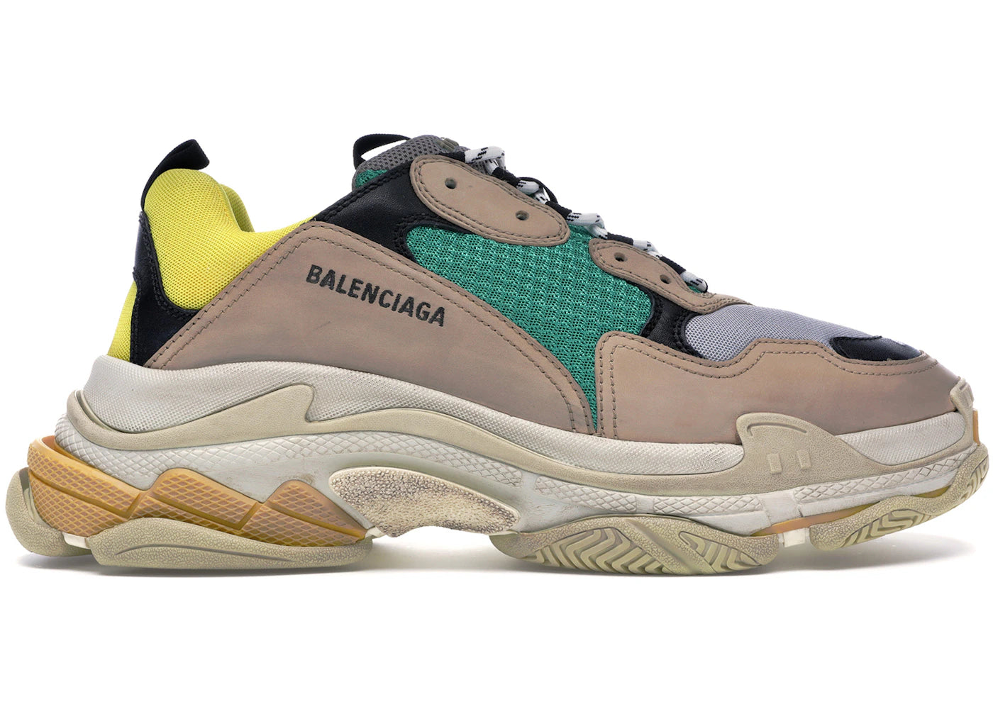 Balenciaga Triple S Beige Green Yellow (2018 Reissue)