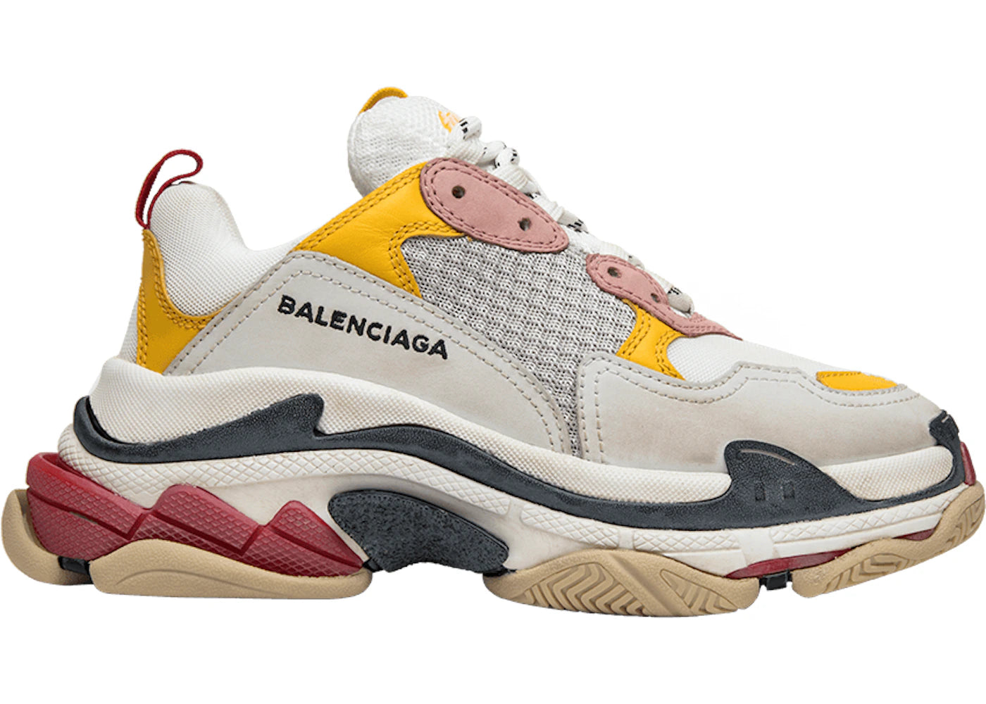 Balenciaga Triple S Cream Yellow Red (2019) (Women'S)
