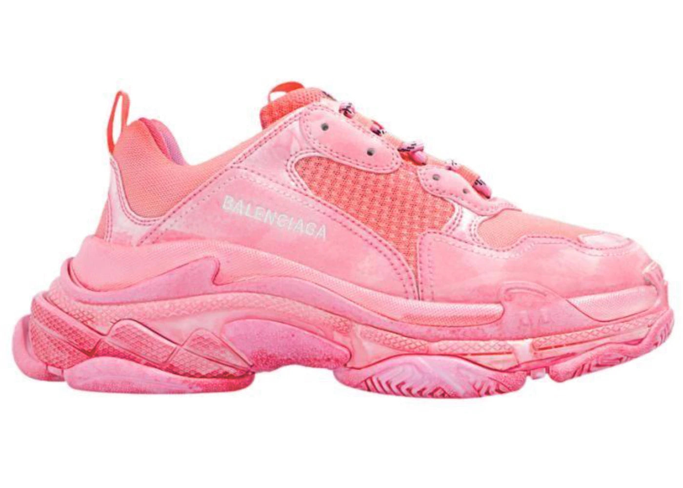 balenciaga triple s faded dark pink (women's)