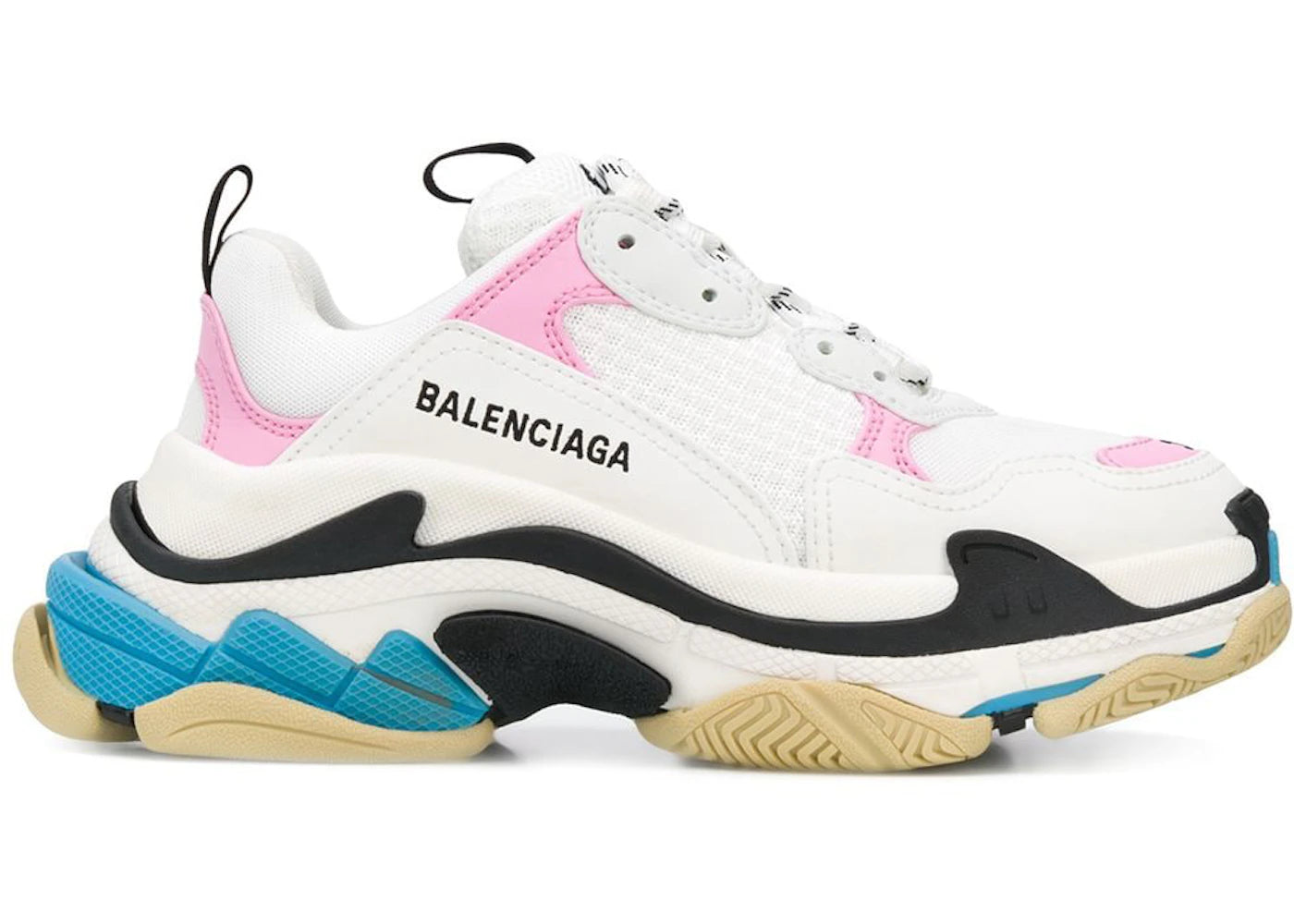 balenciaga triple s pink teal (women's)